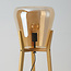 Vloerlamp Ditta van hout met amber glas