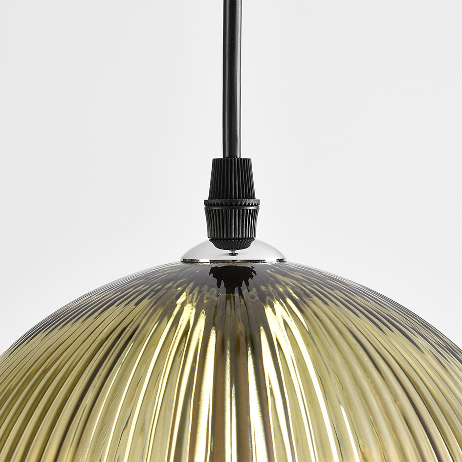 Hanglamp van geribbeld glas - Dylan