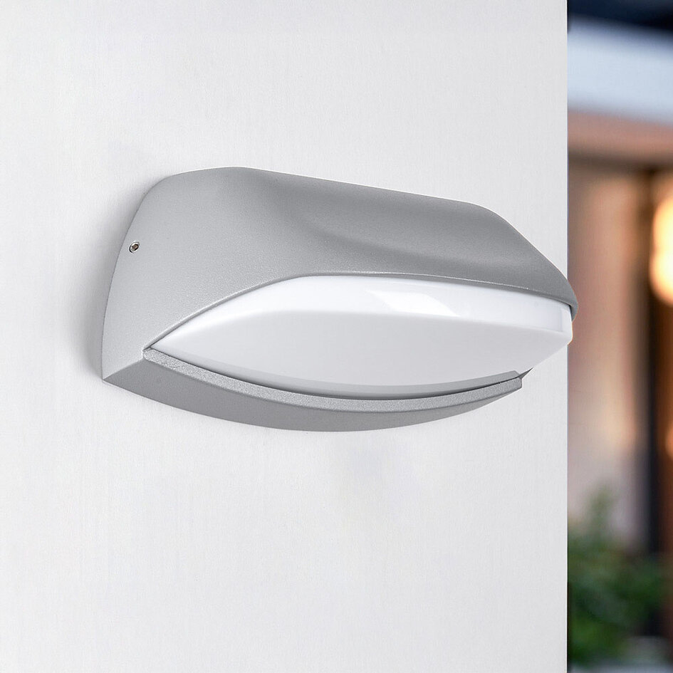 Buiten muurlamp Jessy - zilver