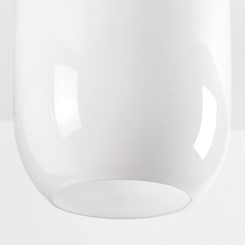 Hanglamp met melkwit glas - Laura