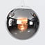 7-lichts hanglamp Hepta - smoke glas en wit