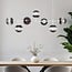 7-lichts hanglamp Hepta - smoke glas en wit