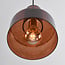 Hanglamp Rurka - goud en bruin glas