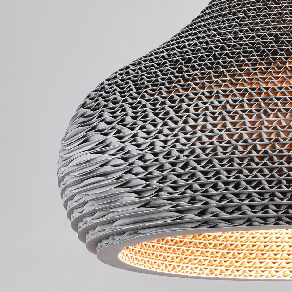 Hanglamp van karton wit - Lena