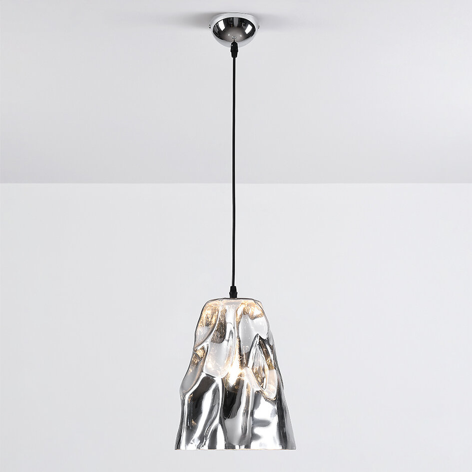 Design hanglamp met chrome glas - Napoli