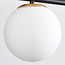 3-lichts hanglamp Danny - melkwit glas