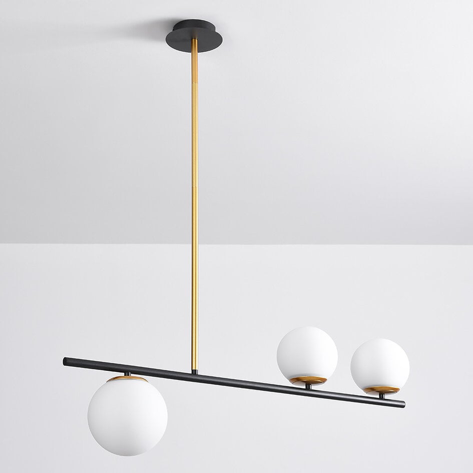 Design hanglamp Danny, 3-lichts - melkwit
