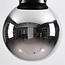 Plafondlamp Brandon met smoke glas en spiegeleffect