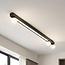 Plafondlamp Xander met geïntegreerde LED - zwart en melkwit