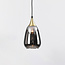1-fase rail hanglamp Noi goud met smoke glas - druppel