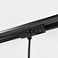 1-fase rail hanglamp Nill goud met smoke breed glas en spiegeleffect