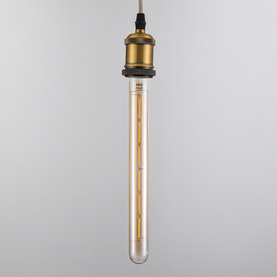 E27 filament buislamp amber glas met filament 6W 2200K, 30 cm - dimbaar