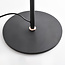 Vloerlamp Kisho met 2 spots in zwart met gouden details