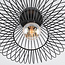 1-lichts plafondlamp Metal - zwart metaal