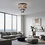 Luxe zwarte plafondlamp - Royce