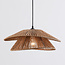 Hanglamp Osaka van handgevlochten touw - natuurlijk bruin