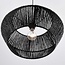 Hanglamp Nara van handgevlochten touw - zwart