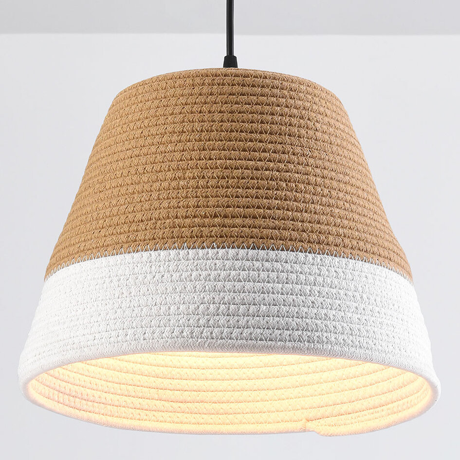 Hanglamp Hikari met katoenen kap