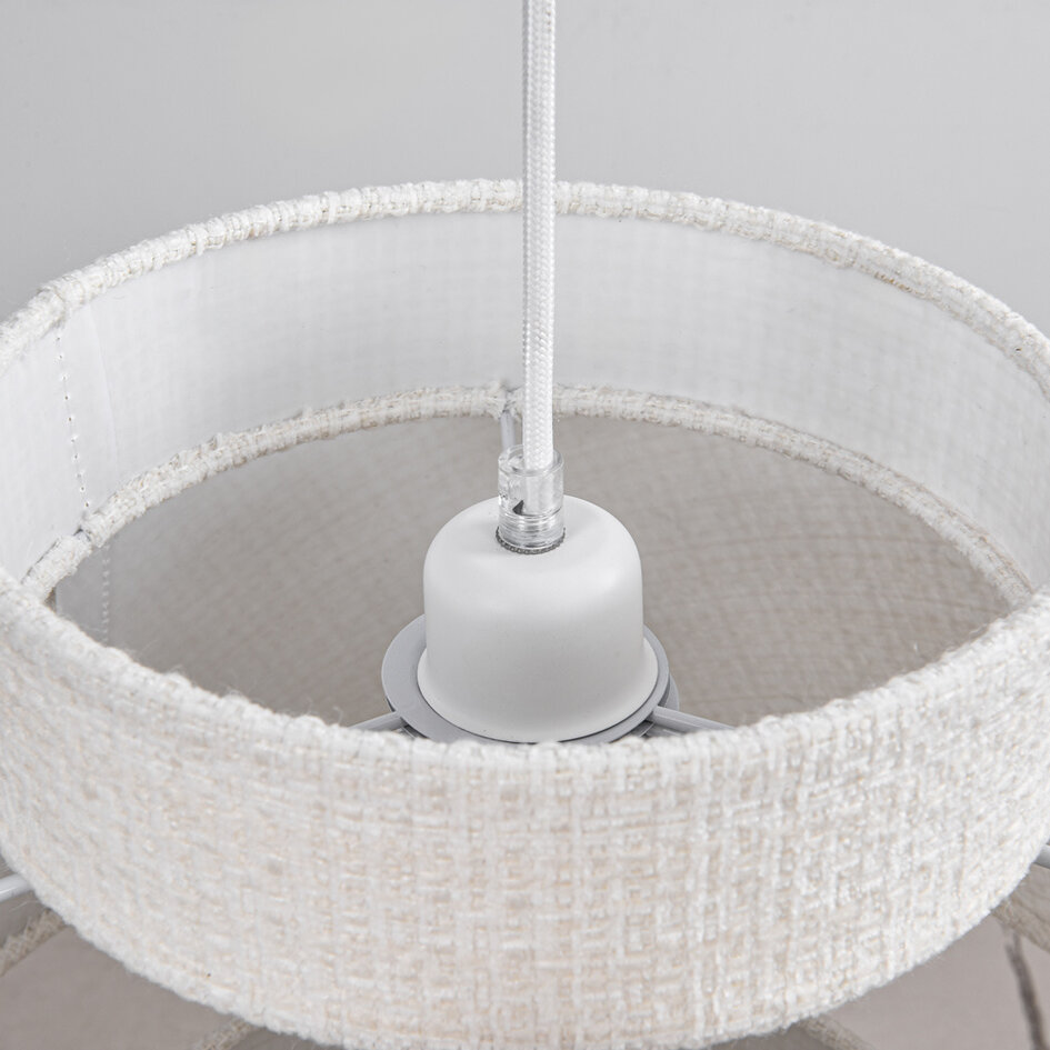 Hanglamp Vilo - witte stof