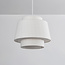 Japandi hanglamp Vilo - wit stof