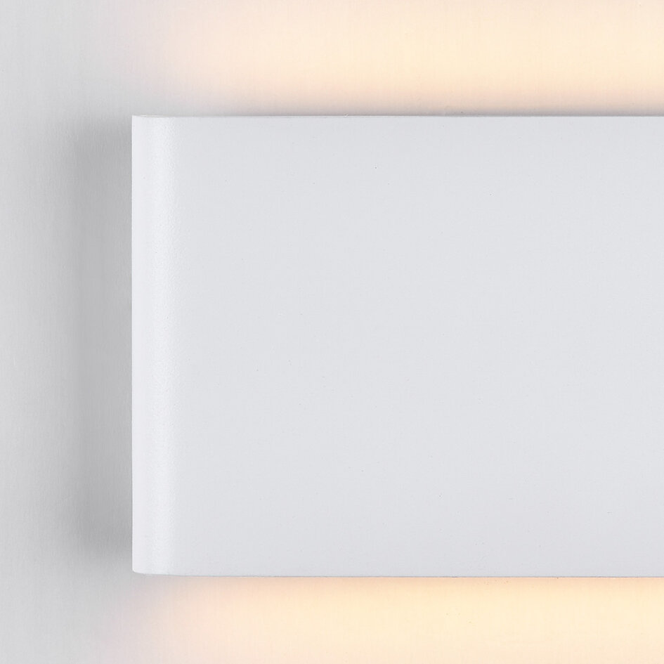 2-lichts buitenwandlamp Tommy - wit met geïntegreerde LED