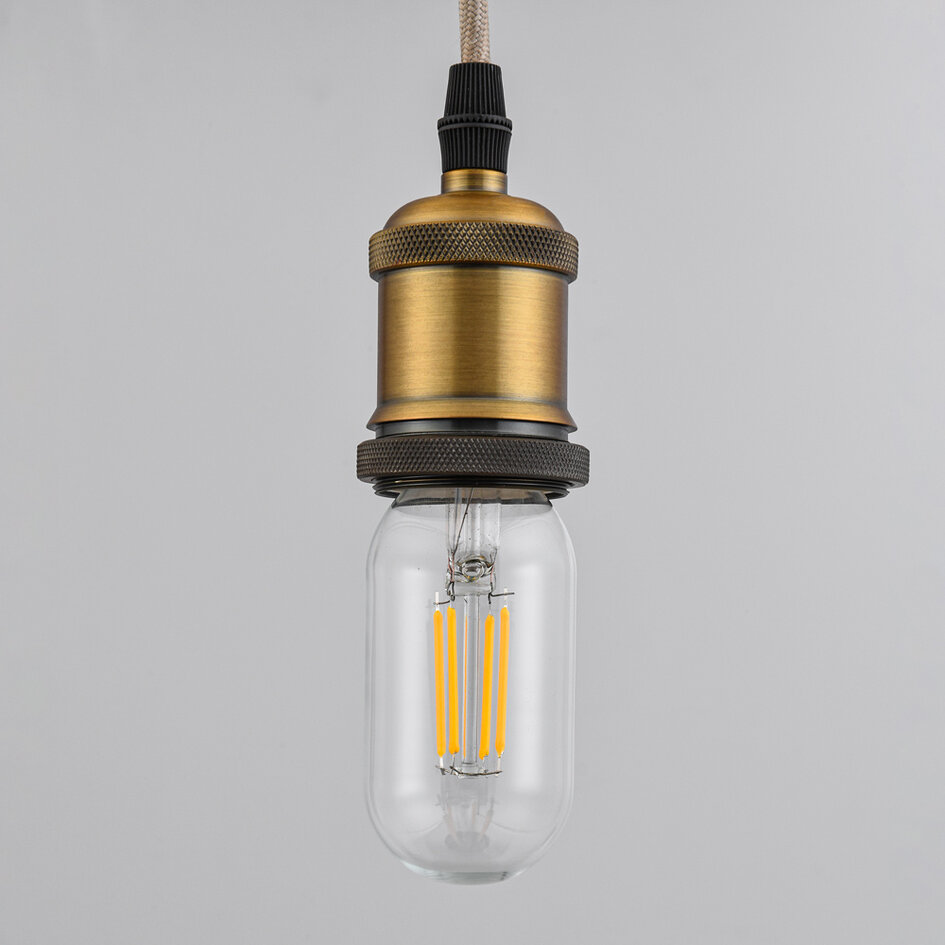 LED filament buislamp van 4W, 2700K, helder glas - dimbaar