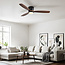 Plafondventilator Flux zomer/winter met instelbare kleurtemperatuur - houtlook