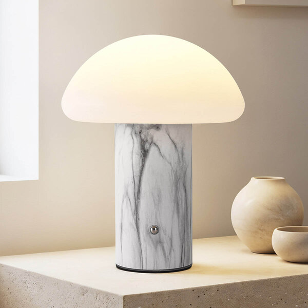 Moderne mushroom lamp Vesta met touch dimmer en aanpasbare kleurtemperatuur - oplaadbare tafellamp