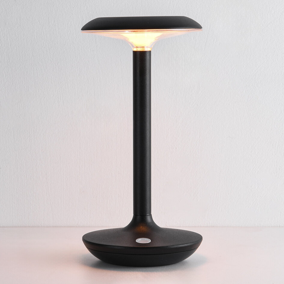 Set van 3 draadloze tafellampen met instelbare lichtkleur en laadstation – Charge