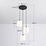 Hanglamp Kezia 3-lichts met melkwit glas