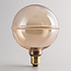 4W filament lamp E27, 1800K, amber glas met horizontale ring Ø130 - dimbaar