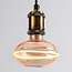 4W dimbare UFO filament lamp E27, Ø13 cm, 1800K, amber glas met horizontale ring
