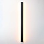 Zwarte minimalistische wandlamp - Erla