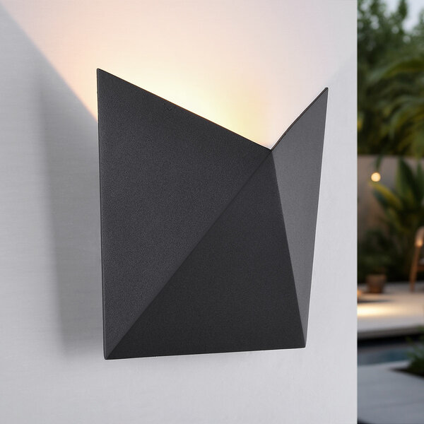 Design buitenwandlamp Milo - zwart
