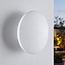 Ronde buitenwandlamp Moon - wit