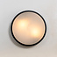 Ronde buitenwandlamp Lea - zwart Ø28,5 cm