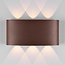 Robuuste buitenwandlamp Sena - roestbruin met geïntegreerde LED