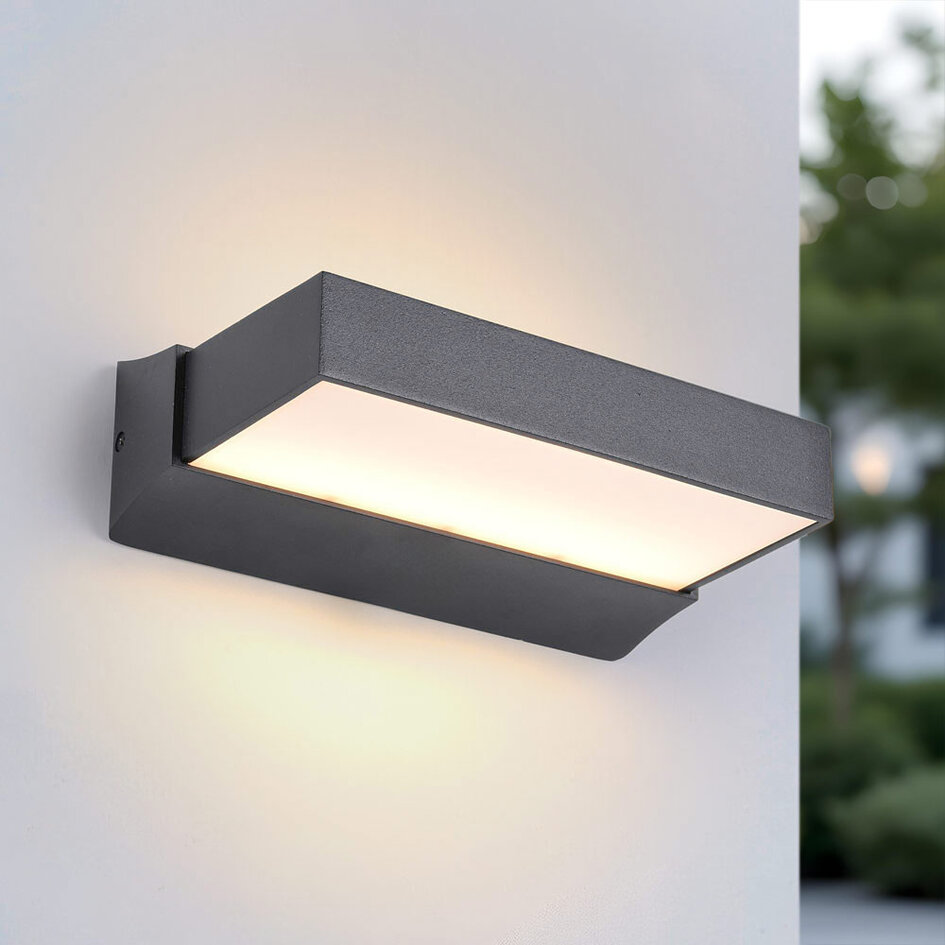 Moderne buitenwandlamp Onyx - antraciet