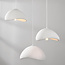 3-lichts Wabi Sabi hanglamp Sora - wit steeneffect