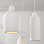 3-lichts moderne Wabi Sabi hanglamp met steeneffect wit - Kage