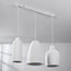 Moderne Wabi Sabi hanglamp met steeneffect wit, 3-lichts - Iki