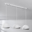3-lichts Wabi Sabi hanglamp Shibui met wit steeneffect - 3 x 30 cm
