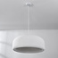 Minimalistische Wabi Sabi hanglamp Kaoru Ø60 cm met steen effect - wit