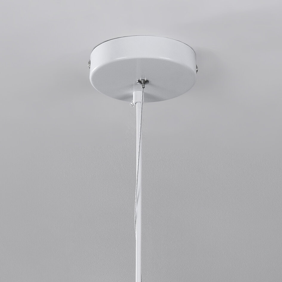 Moderne Wabi Sabi hanglamp Mori met wit steeneffect - 42 x 58 cm