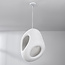 Moderne Wabi Sabi hanglamp Mori met wit steeneffect - 42 x 58 cm