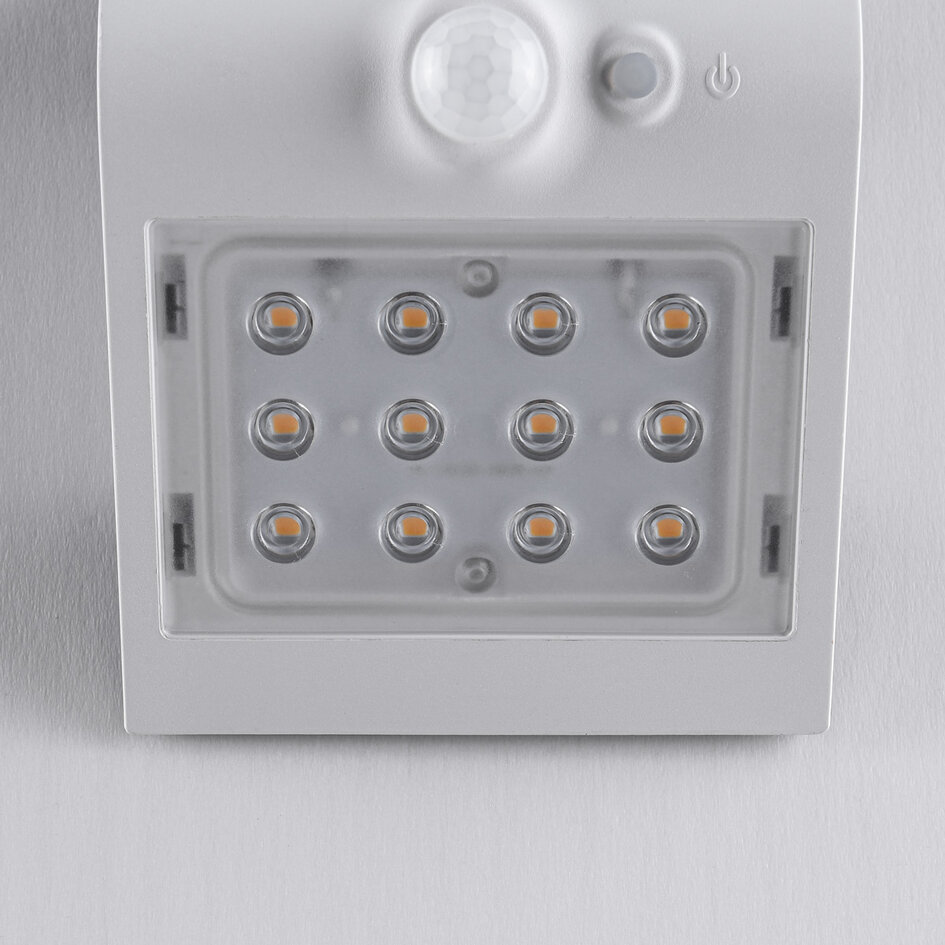 Solar wandlamp Alien 1,5W met sensor - wit