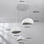 3-lichts Wabi Sabi hanglamp Ishi met wit steenmotief - 3 x 40 cm