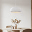 Minimalistische Wabi Sabi hanglamp Kaoru Ø60 cm met steen effect - wit