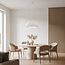 Minimalistische Wabi Sabi hanglamp Kaoru Ø60 cm met steen effect - wit