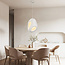Moderne Wabi Sabi hanglamp Mori met wit steeneffect - 42 x 58 cm